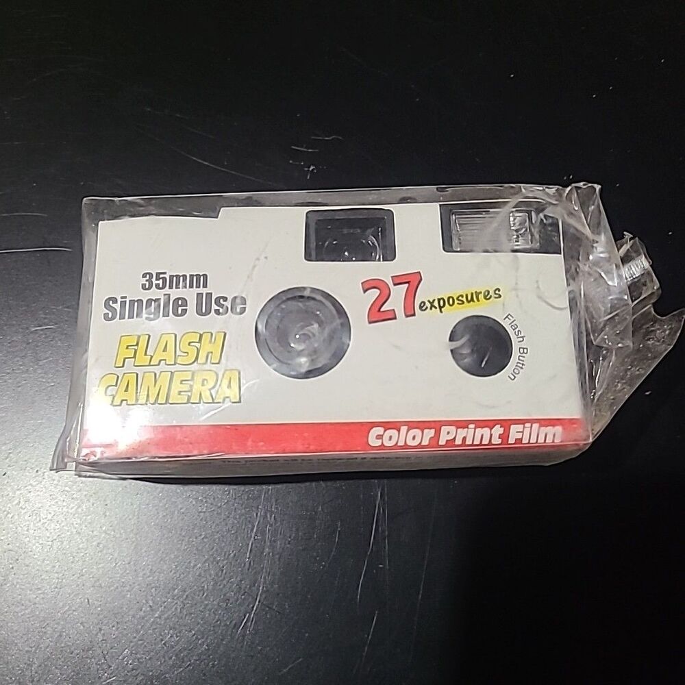 Jazz Indoor Outdoor 35mm Single Use Camera Film 27 Exposure - sealed expired